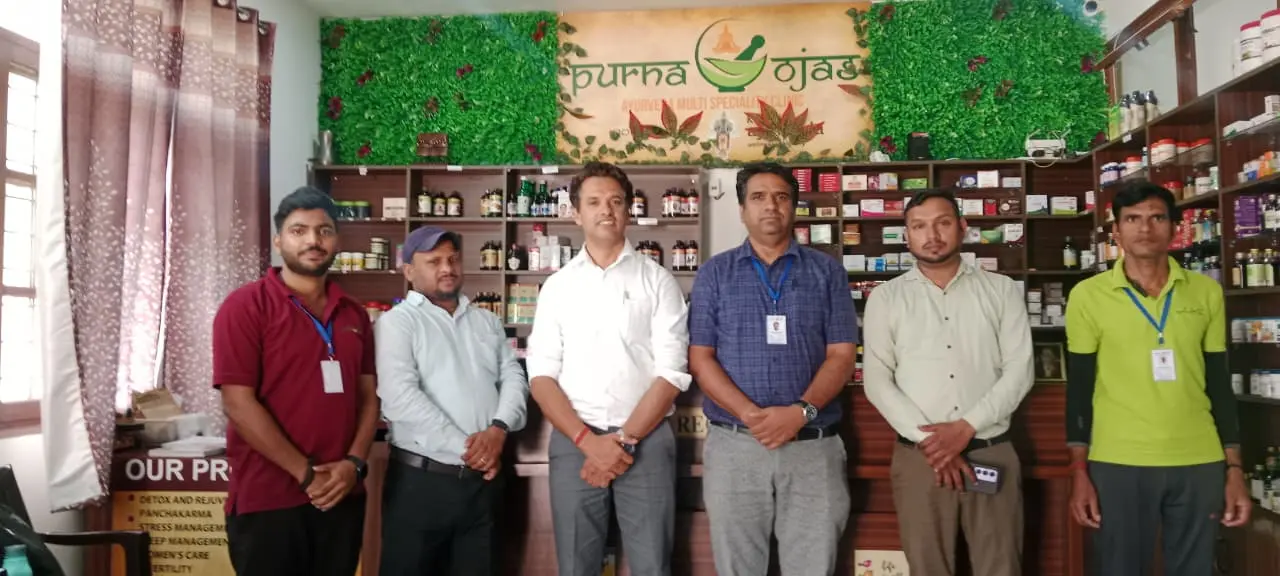 Purna Ojas clinic team gathered during the June 2026 health camp